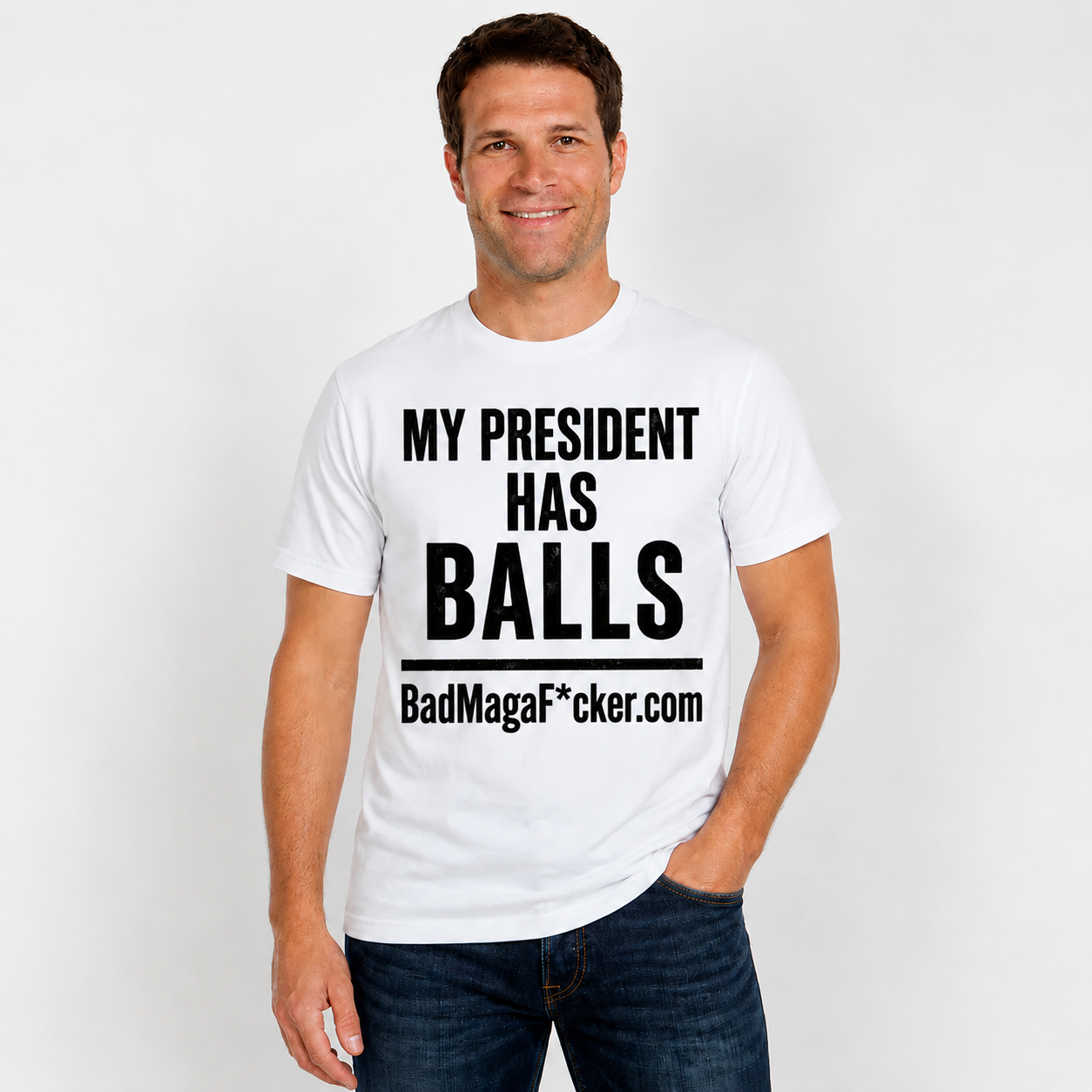 MY PRESIDENT HAS BALLS Pro Trump T-shirt